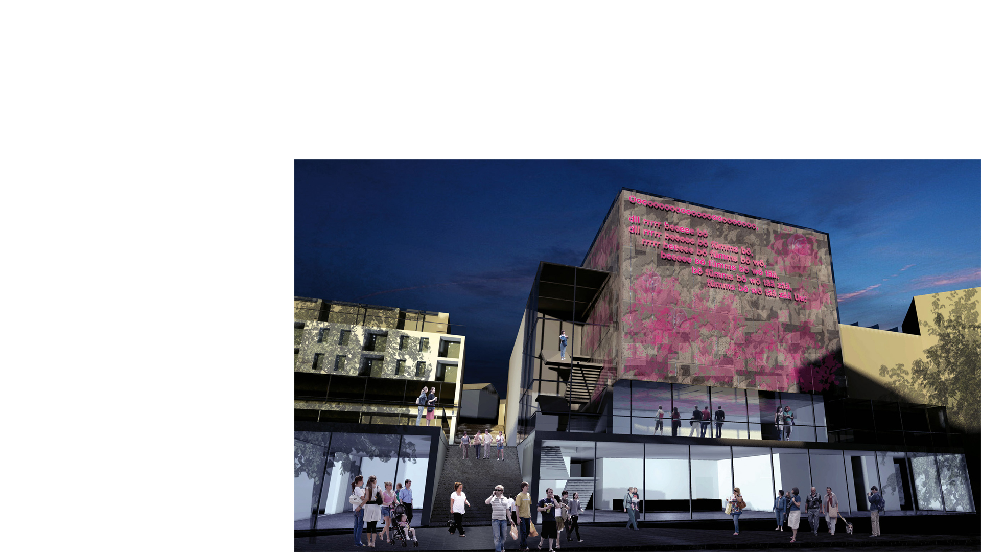 Composite rendering of the new Molde Theatre & Jazzhouse Molde Norway