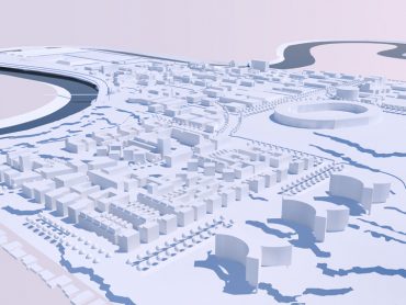 3D render showing Keith Williams' vision of the University of Manitoba Masterplan