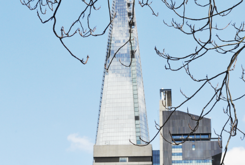 The Shard viewed from Keith Williams' studio