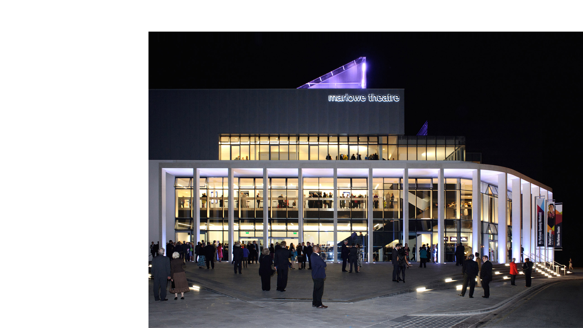 Marlowe Theatre Canterbury during the Royal Opening 4 October 2011