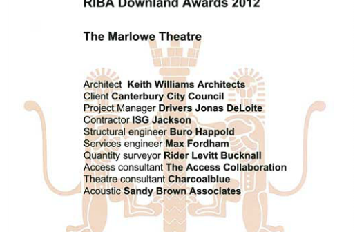 Marlowe Theatre RIBA Award