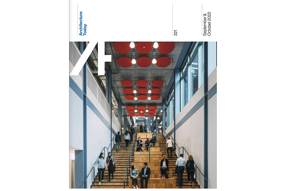 Architecture Today 321 September 2022 article on the architecture of the London School of Economics by Keith Williams