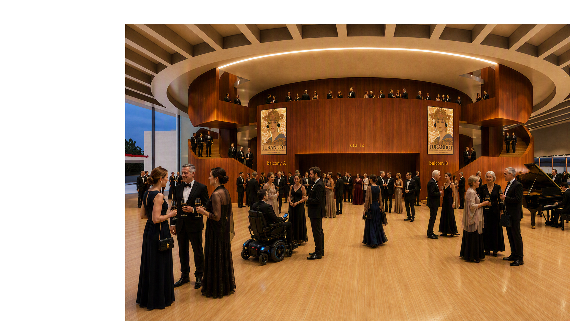 Mid West Opera House Foyer designed by Keith Williams Architects