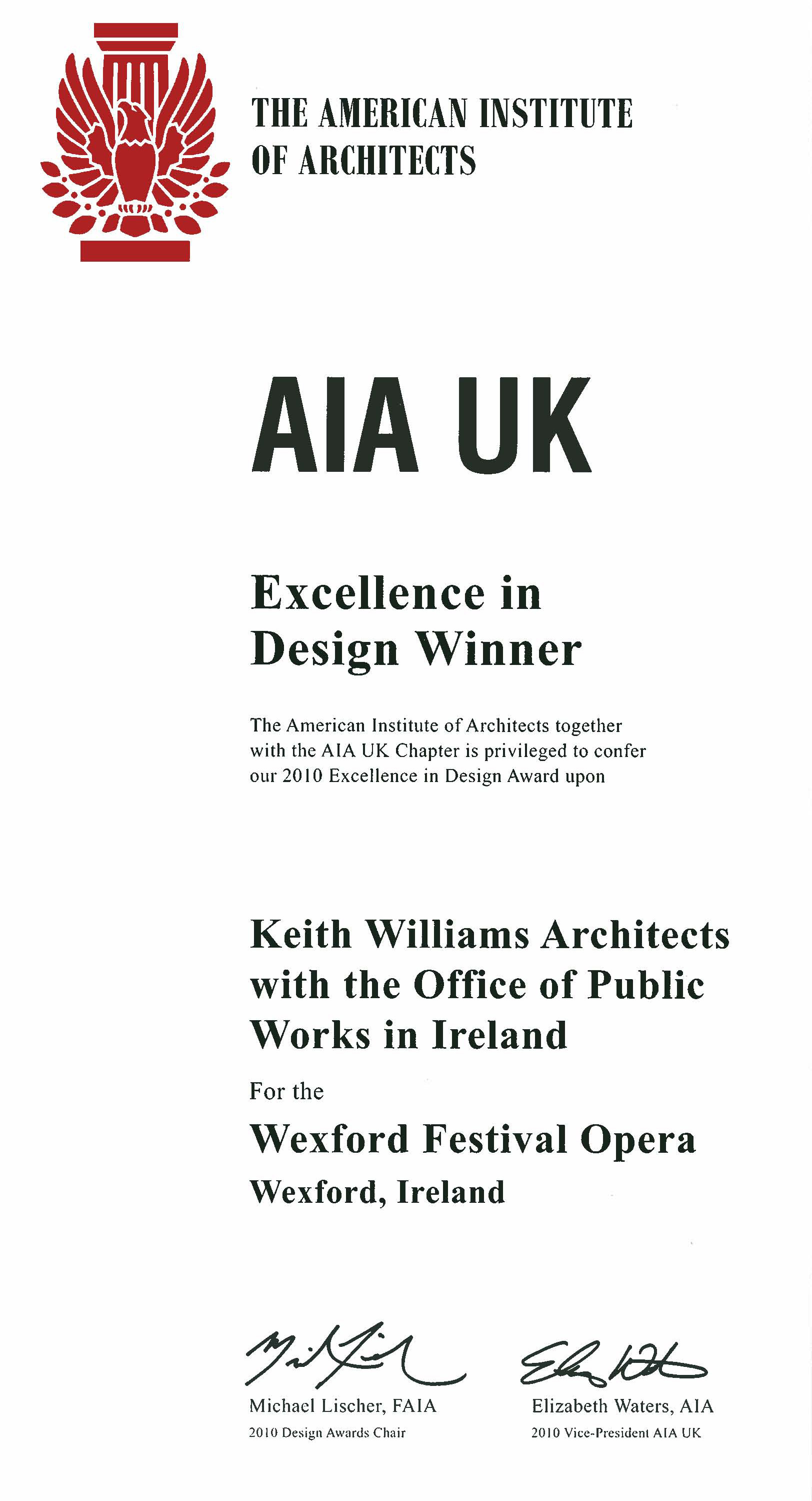 American Institute of Architects Award