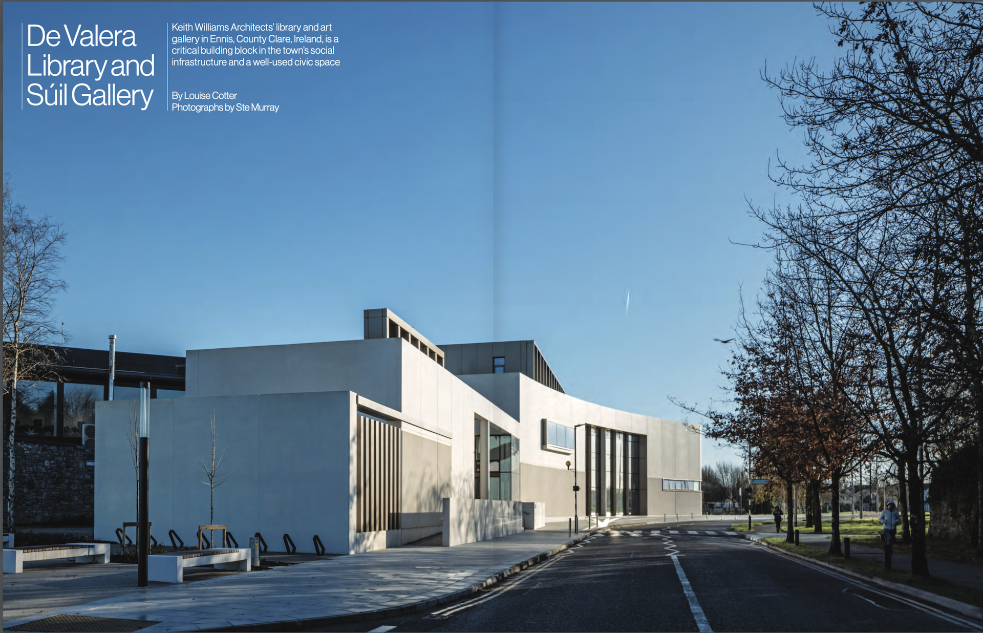 DeValera Library & Súil Gallery featured in Architecture Today designed by Keith Williams Architects photo Sté Murray