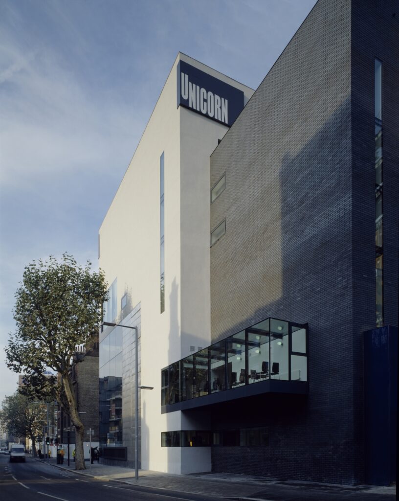 Unicorn Theatre from Tooley Street Keith Williams Architects